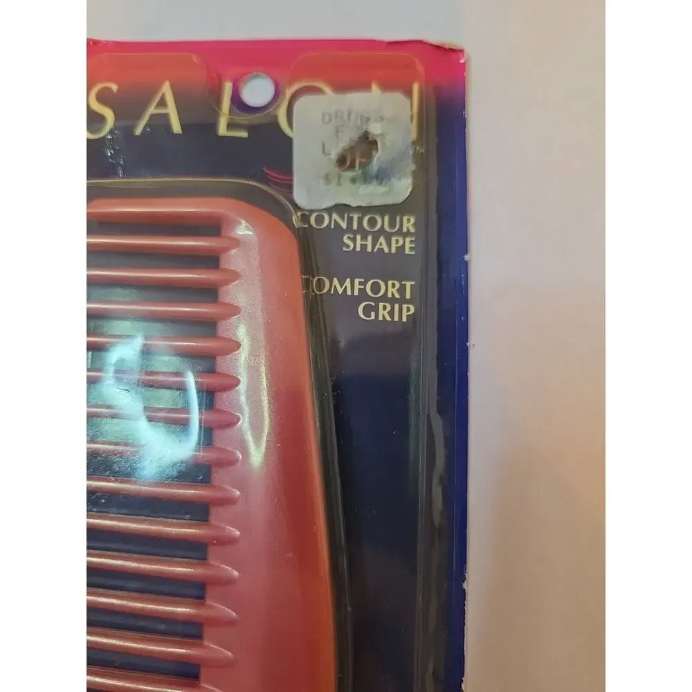VTG NOS Goody #873 Pink Salon Professional Groomer Comb 1991 Contour USA